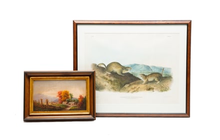 TWO FRAMED PRINTS