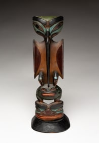 NORTHWEST COAST TLINGIT TOTEM POLE.