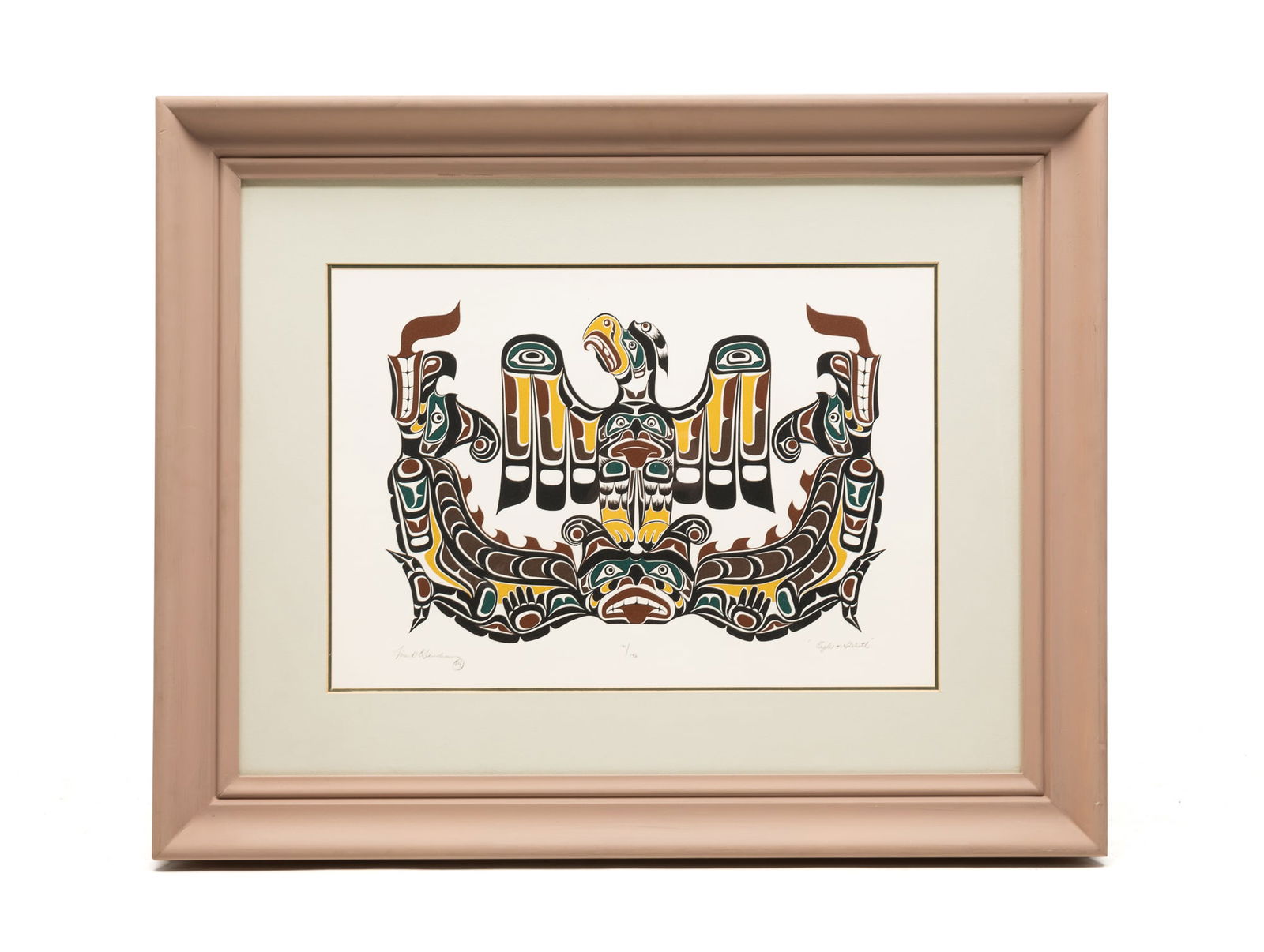 NORTHWEST COAST CAMPBELL RIVER SILKSCREEN BY MARK HENDERSON (1953-2016). (1 of 6)