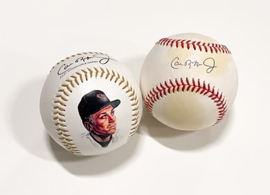 AUTOGRAPHED BASEBALL BY CAL RIPKEN, JR.