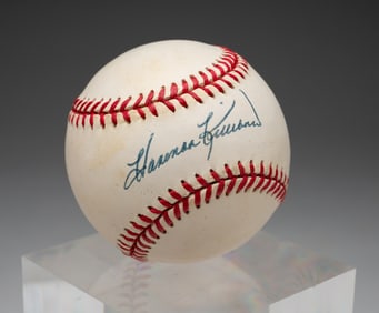 AUTOGRAPHED BASEBALL BY HARMON KILLEBREW.