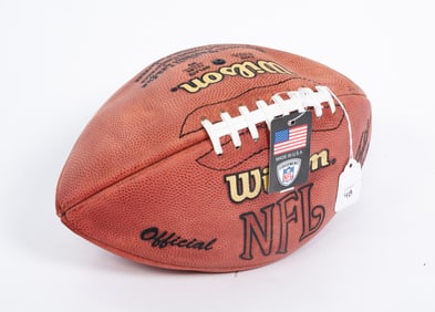 FOOTBALL AUTOGRAPHED BY JAMAL LEWIS.