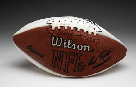 FOOTBALL AUTOGRAPHED BY BERNIE KOSAR.