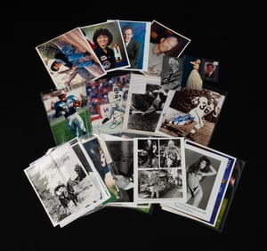 GROUP OF CELEBRITY AND PROFESSIONAL ATHLETE AUTOGRAPHS.