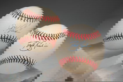 TWO (2) AUTOGRAPHED BASEBALLS