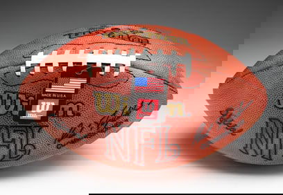FOOTBALL AUTOGRAPHED BY REX GROSSMAN.