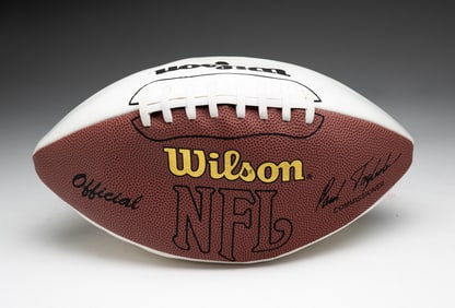 FOOTBALL AUTOGRAPHED BY DWIGHT FREENEY.