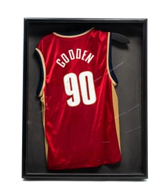 AUTOGRAPHED CLEVELAND CAVALIERS JERSEY BY DREW GOODEN.