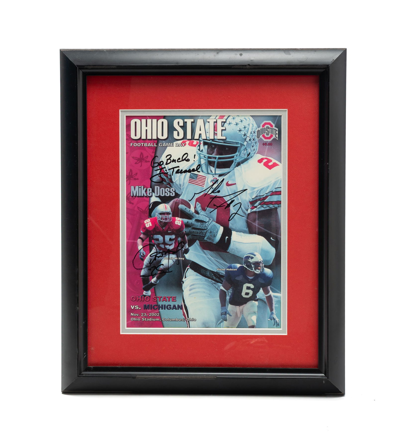 AUTOGRAPHED OHIO STATE 2002 FOOTBALL MICHIGAN GAME PROGRAM. (1 of 3)