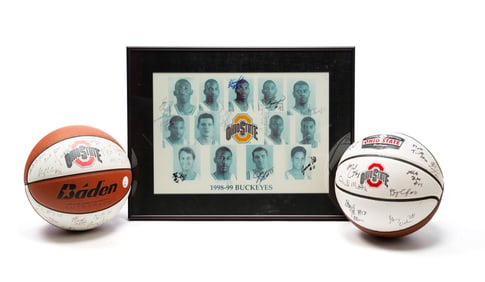 THREE (3) OHIO STATE BASKETBALL ITEMS