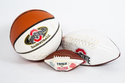 THREE (3) AUTOGRAPHED OHIO STATE ITEMS