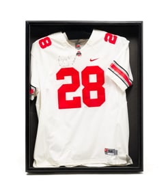 AUTOGRAPHED OHIO STATE FOOTBALL JERSEY BY CLARKE MAXWELL.