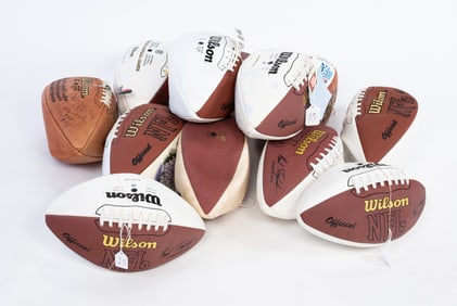 SIX (6) MISCELLANEOUS FOOTBALLS