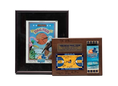 TWO OHIO STATE BASKETBALL ITEMS.