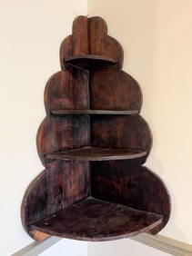 COUNTRY HANGING CORNER SHELF.
