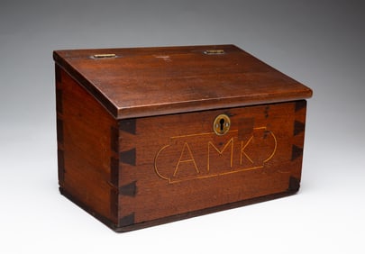 HINGE LID INLAID BOX.