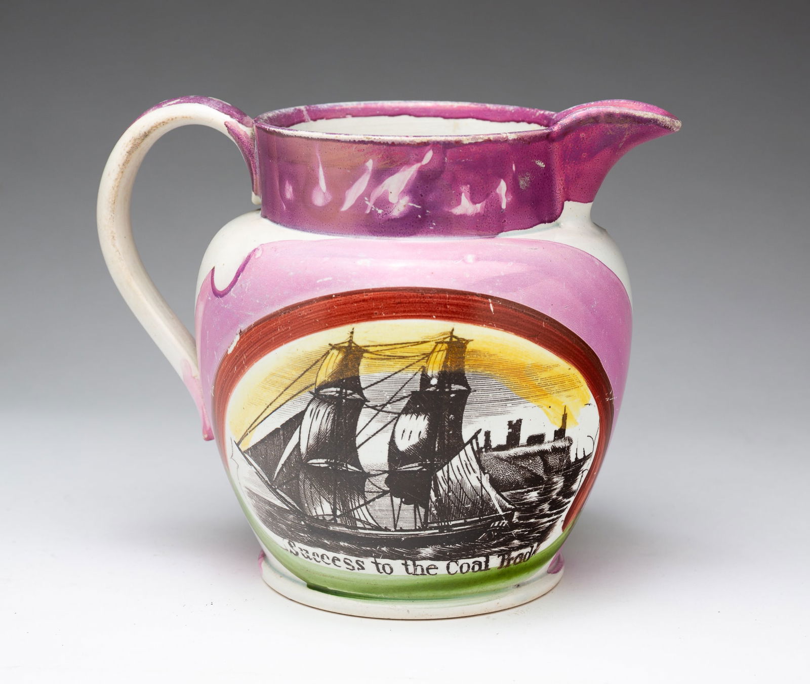 SUNDERLAND LUSTER PITCHER. (1 of 5)