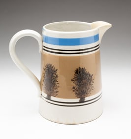 MOCHAWARE SEAWEED DECORATED PITCHER.