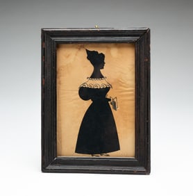 FULL-LENGTH SILHOUETTE OF MARY ANN GILL BENNETT.