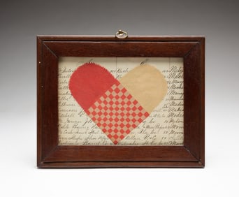 FOLK ART PAPER VALENTINE.