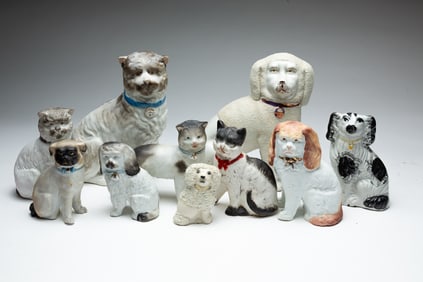 COLLECTION OF CATS AND DOGS.