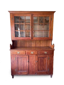 COUNTRY STEPBACK CUPBOARD.