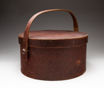 PAINTED BENT WOOD CARRIER IN ORIGINAL PAINT.
