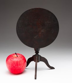 J. BUBB MINIATURE TILT TOP TEA TABLE.