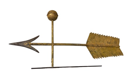 GILT ARROW WEATHERVANE.