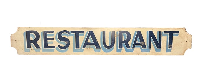 "RESTAURANT" SIGN.