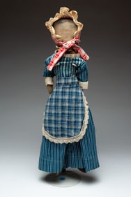 CLOTH DOLL WITH PAINTED FACE.