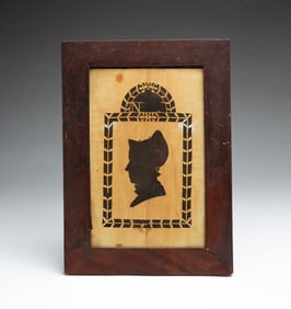 HOLLOW-CUT SILHOUETTE OF ANN SHEPHERD.