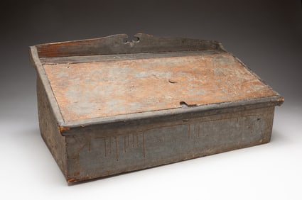 COUNTRY PAINTED LAP DESK.