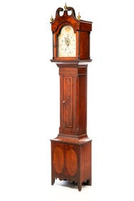 TRUMBULL COUNTY, OHIO TALL CASE CLOCK BY L.W. LEWIS.