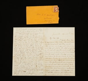 ZANESVILLE, OHIO CIVIL WAR LETTER PERTAINING TO FORT SUMTER.
