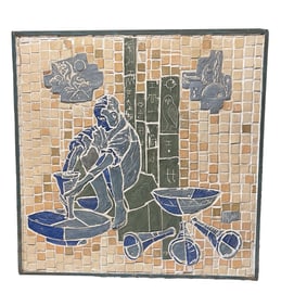 MONUMENTAL OHIO MID-CENTURY MODERN MOSAIC BY MO DALLAS.