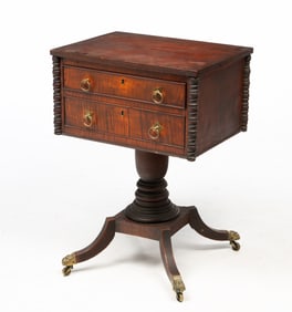 OHIO OR WESTERN PENNSYLVANIA FEDERAL TWO-DRAWER STAND.