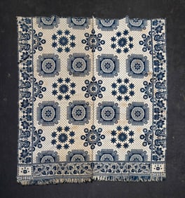 INDIANA DOUBLE WEAVE COVERLET BY SAMUEL STINGER.