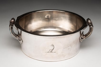 GEORGE III ENGLISH SHEFFIELD SILVER PLATE SOUFFLE DISH BY MATTHEW BOULTON (1728-1809).