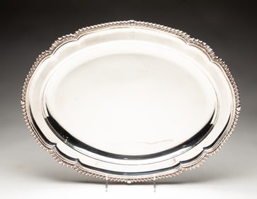 MATTHEW BOULTON ENGLISH SHEFFIELD SILVER SERVING PLATTER.