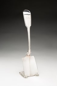 STERLING SILVER ICE CREAM SPADE BY WILLIAM BATEMAN I (1774-1850).