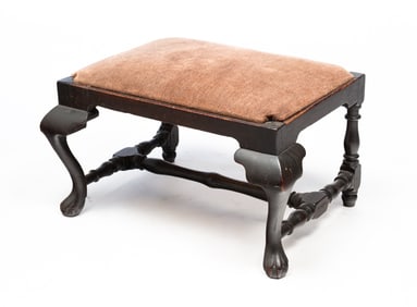 TRANSITIONAL FOOT STOOL.