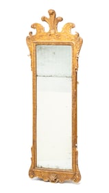QUEEN ANNE GILDED PIER MIRROR.