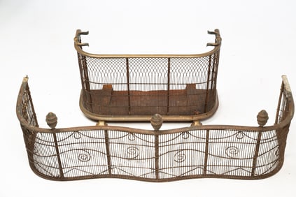 TWO WIRE FIREPLACE FENDERS.