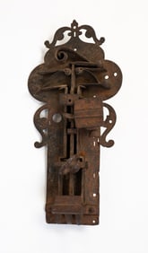 EARLY CAST IRON LOCK.