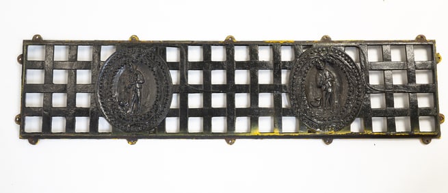 CAST IRON VENT GRATE.