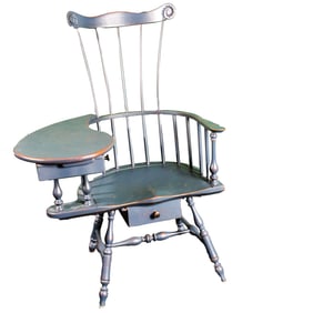 WRITING ARM WINDSOR CHAIR BY DAVID T SMITH