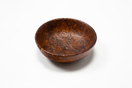 TREEN BURL DISH.
