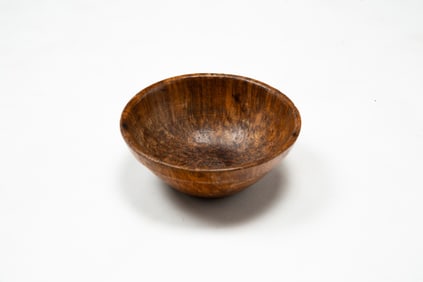 TREEN BURL BOWL.