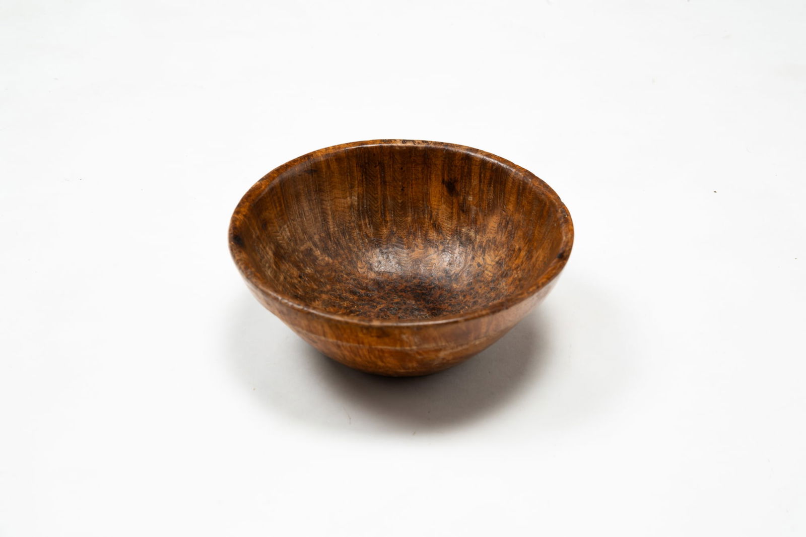 TREEN BURL BOWL. (1 of 3)